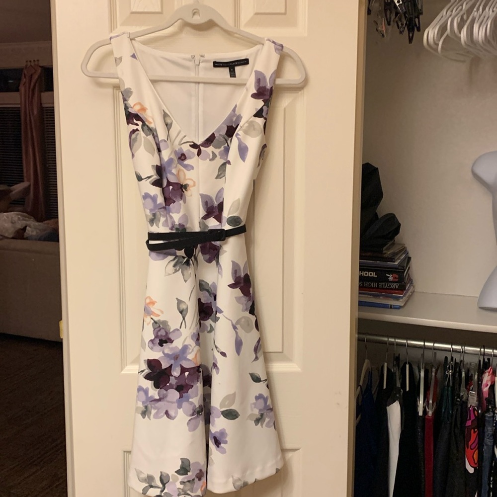 White House black market fit and flair dress